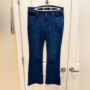 Express Dark Blue Flare Jeans